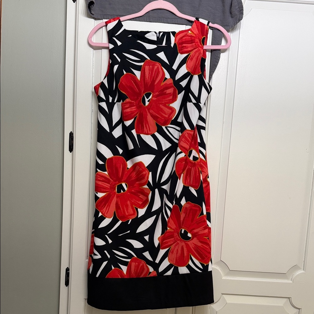 Alyx Red Floral Midi Dress